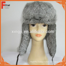 chinese real chinchilla rabbit winter fur hat